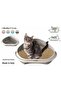 Shuttle Corner Cat Litter Tray Blue 49x40x17.5 cm Space Saving Corner Design - 3