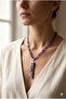 Handmade Amethyst Broken Stone Special Design Necklace