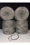 Gray Mercerized Viscose, 2 Layers of Silver Glitter (6 Layers of Yarn) (Summer, Seasonal) Knitting Yarn 200Gr - 2