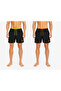 2-Piece Pocket Zipper-Lined Colorful Swim Shorts