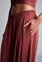 Ultra Soft Wide Leg Standard Leg Standard Length Modal Sportsman Burgundy Trousers H1198Ax26Hs - 8