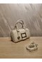 Stylish Women's Charm Detailed Speedy Hand and Crossbody Bag - 2