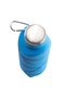 Foldable Silicone Water Bottle and Pink Water Bottle with Steel Lid - Takes up No Space - 4