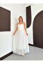 Women's White Strappy Tulle Dress