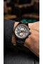 Functional Black Color Steel Case Men's Wristwatch