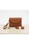 Imported Soft Medium Size Jumpsuit Model Women's Wallet with Hand Holder and Cross Shoulder Strap