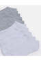 Women White And Grey Ankle Socks Set (Pack Of 10) - 3