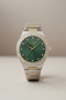 Elegant Design Steel Bracelet Gold / Metallic Green Dial，Women's Wristwatch - 2