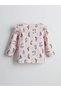 Lcw Kids Pink Crew Neck Floral Baby Girl Pajamas Set - 3
