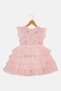 Kids Girl Embellished Dress, Light Pink - 2