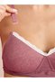 Pack of 2 - Padded Non Wired Rib T-Shirt Bra with Lace Detail - 5