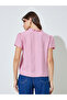 Pink Solid Ruffle Trim Button Front Blouse - 5