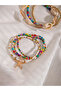 Women Colorful Beaded Bracelet Stack with Starfish Charm - 3