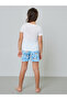 Girls Panda Print T-Shirt and Shorts Set - 5