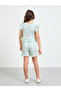 Girls Jacquard Blouse and Shorts Set - 5