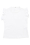 Baby Girl White Denim Overalls Set with Pockets and Bow - 5