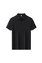Arw98136 Seri̇ntutan--High Quality Men's Mercerized Polo Collar Tshirt with Snap Fasteners
