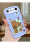 Tecno Spark Slim Compatible Case Camera Protector Blue Silicone Couple Phone Case Kitty Pattern