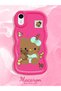 iPhone Xr Compatible Case Camera Protector Red Silicone Couple Phone Case Kitty Pattern - 2