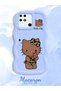 Redmi 10C Compatible Case Camera Protector Blue Silicone Couple Phone Case Kitty Pattern - 2