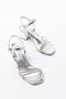 Zri̇n-889 Premium Silver 3-Stripe 6 cm Heeled Women's Shoes - 4