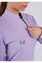 Emerald Gofre (Hijab) - Lilac Top - Black Bottom Set - 3