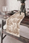 40X140Cm Woven Stain Resistant Printed Thai Feather Fabric Table Cloth Decorative Runner Washable