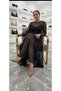 Women's Lace Detailed Pointed Toe Open Back 8cm Thin Heeled Evening Dress Shoes - 4