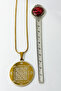 3.5 cm Plate Gold Color Double Sided Celcelutiye Vefki Embroidered 60 cm Italian Chain 316L Stainless Steel Necklace - 4