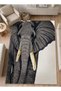 Sdtamor Elephant Patterned Modern Woven Base Decorative Carpet Sdtamor2161 - 2