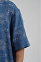 Trend Biz Men's Oversize Floral Patterned Short Sleeve Shirt - 4