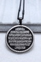 3.5 cm Plate Black Color Double Sided Ayetel Kursi Embroidered 60 cm Bar with Thick Doc Chain 316L Stainless Steel Necklace - 5