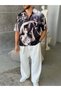 Merly Patterned Dubble Hürrem Fabric Oversize Shirt - 6
