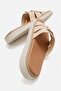 Genuine Leather Buckle Comfort Sole Women's Slippers - 8