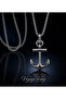 Stainless Steel Sailor Marine Design Anchor Necklace - 2