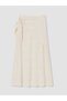 Trendlucky Linen Blend Skirt with Tie Waist - 7