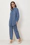 Denim Look Stone Detail Suit 46572 - 2