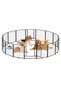 16 Panel Folding Indoor & Outdoor Pet Exercise Fence with 32 Inch Height, Suitable for Small, Medium & Large Dogs, Heavy Duty Pet Fence Enclosure, Outdoor Dog Pen for RV Camping, Yard, and Garden