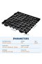 Pack of 50 interlocking rubber tiles (30 x 30 cm) – non-slip, waterproof, and self-draining – suitable for decks, pools, patios, balconies, showers, and kitchens (Black) - 8