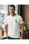 Men's Crocodile Print Cotton T-Shirt - Simple and Stylish Pattern