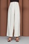 بنطلون كتان فضفاض حجر - 5