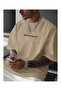 Men's Never Give up Printed Oversized T-Shirt