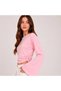 Spanish Style Women's Pink Blouse with Ruffle Detail on the Sleeves - 2