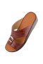 (SH-2000 ) Handmade Arabic Men's Slippers | Outdoor Arabic Sandals For Men | Full Leather - 3