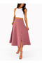 Six-Piece Gülkurusu Woven Skirt with Button Detail - 2
