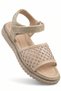Girl's Baby Velcro Orthopedic Low Sole Open Front Stone Patterned Daily Summer Sandals Slippers - 6
