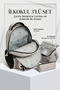 Catila Gray Cat Design 3-Piece School Bag Set - Elementary School Backpack, Thermal Lunch Bag, and Pencil Case - 7