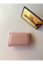 Women's Pink Powder Envelope Cover Gold Lock Mini Card Holder Wallet - 3