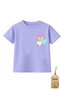 Girls' T-Shirt Set - Girls' Printed Short Sleeve Cotton Anti-Sweat 4-Piece T-Shirt Set (Ages 6-9) - 5