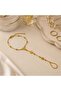 Aurelia Grace Hand Chain Bracelet Minimal Detailed Stylish Şahmeran Bracelet - 3